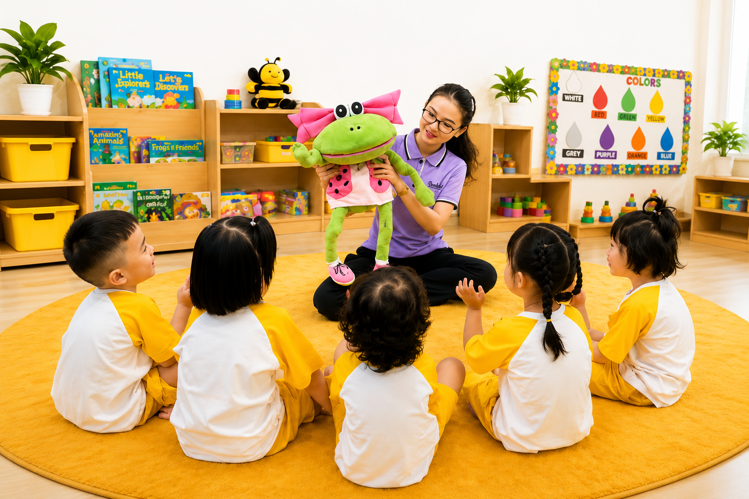 Small Class Sizes — teacher with students